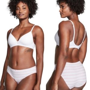 Victoria's Secret Ribbed Cotton High Leg Briefs Panty Panties Underwear UNDIES